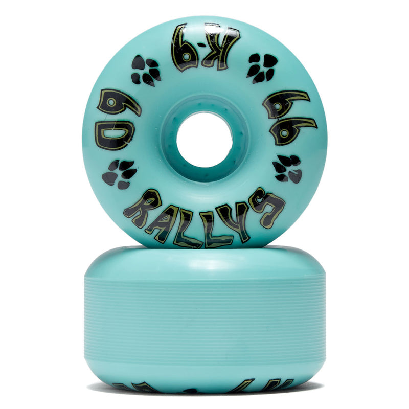 Dogtown K-9 Rally 99a Skateboard Wheels - Teal - 60mm