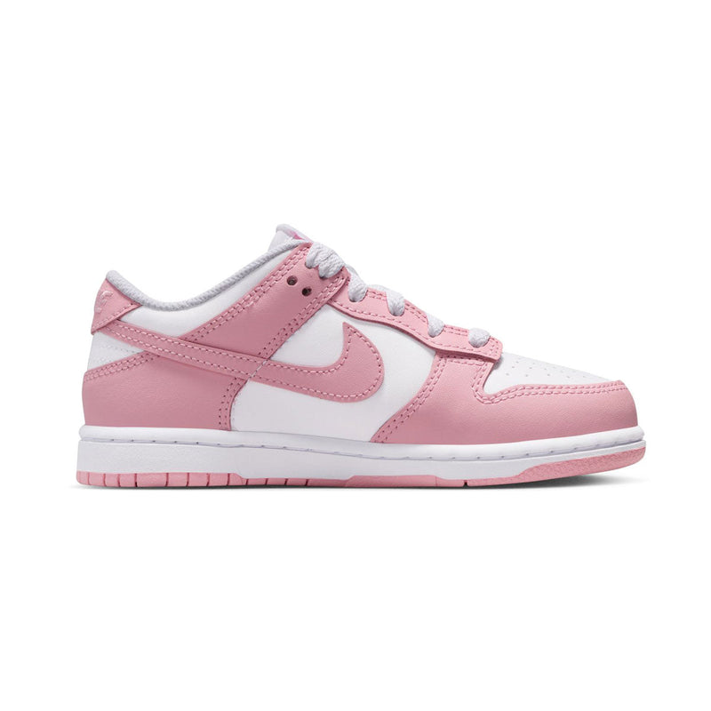 Dunk Low 'White Medium Soft Pink' Little Kids' Shoes