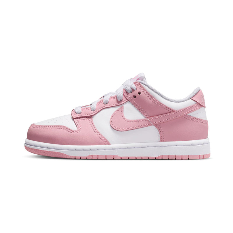 Dunk Low 'White Medium Soft Pink' Little Kids' Shoes