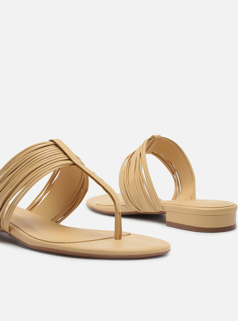 Elani Leather Sandal Flats S/26