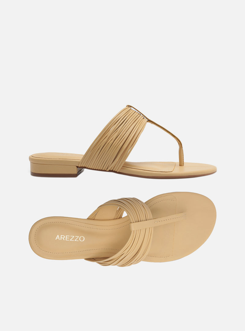 Elani Leather Sandal Flats S/26