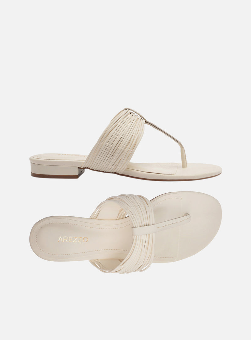 Elani Leather Sandal Flats S/26