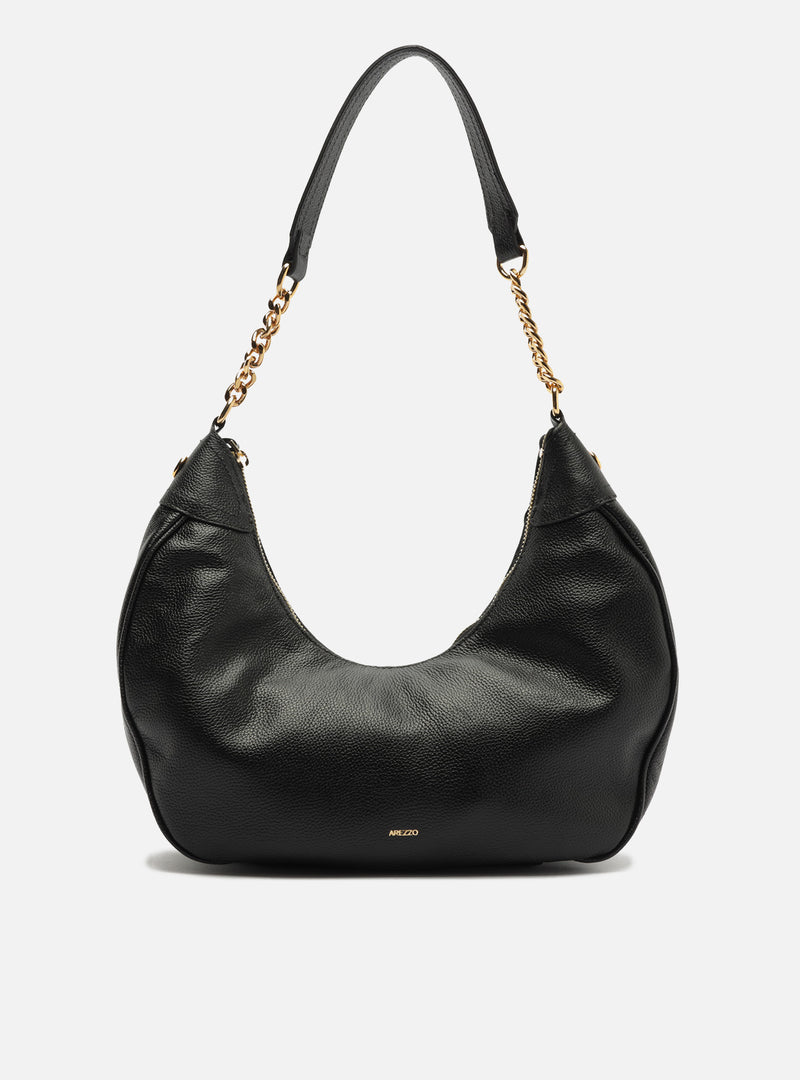 Elena Large Leather Hobo Handbags S/26