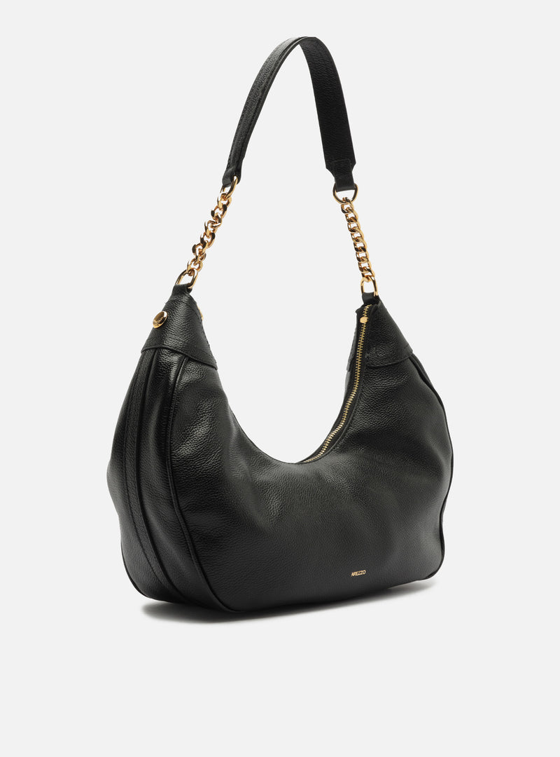 Elena Large Leather Hobo Handbags S/26
