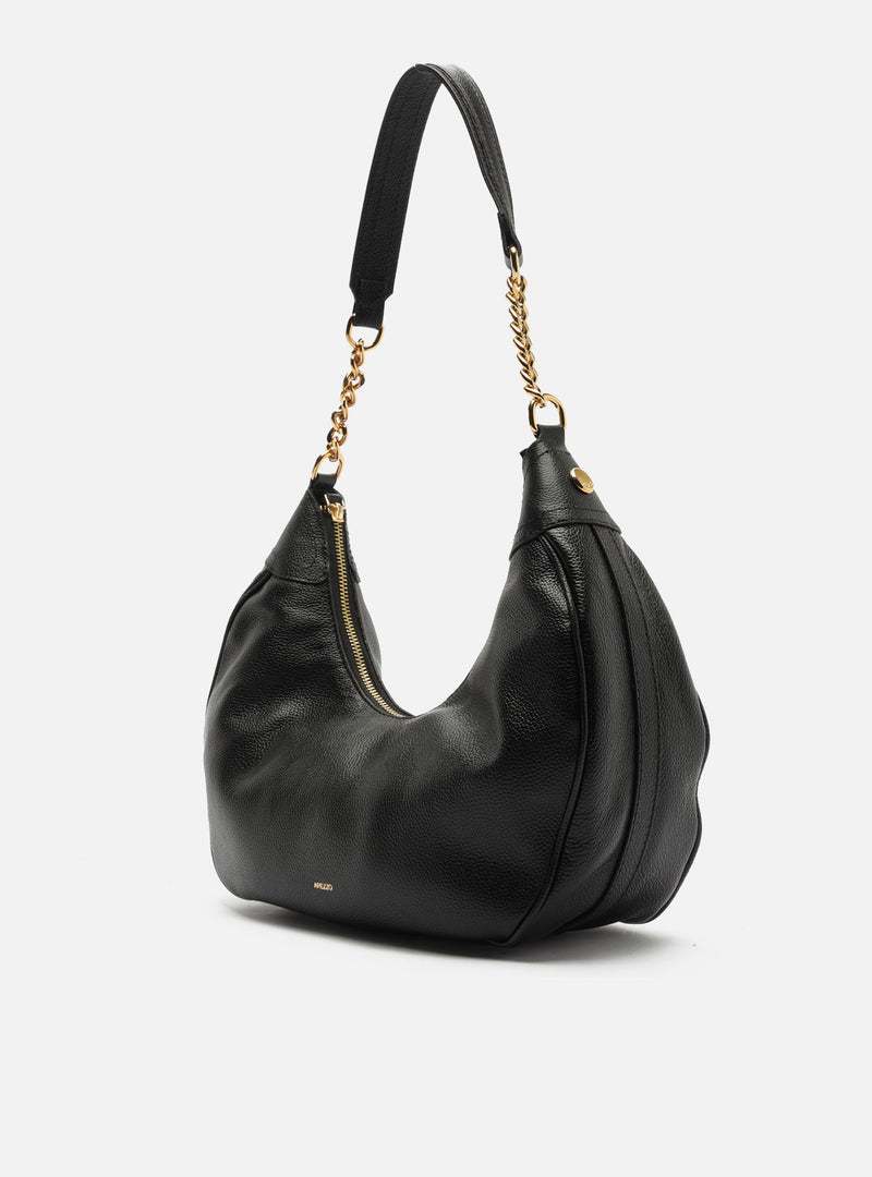 Elena Large Leather Hobo Handbags S/26