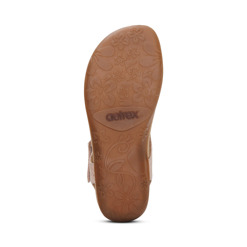Ellie Adjustable Quarter Strap Thong Sandal #color_blush