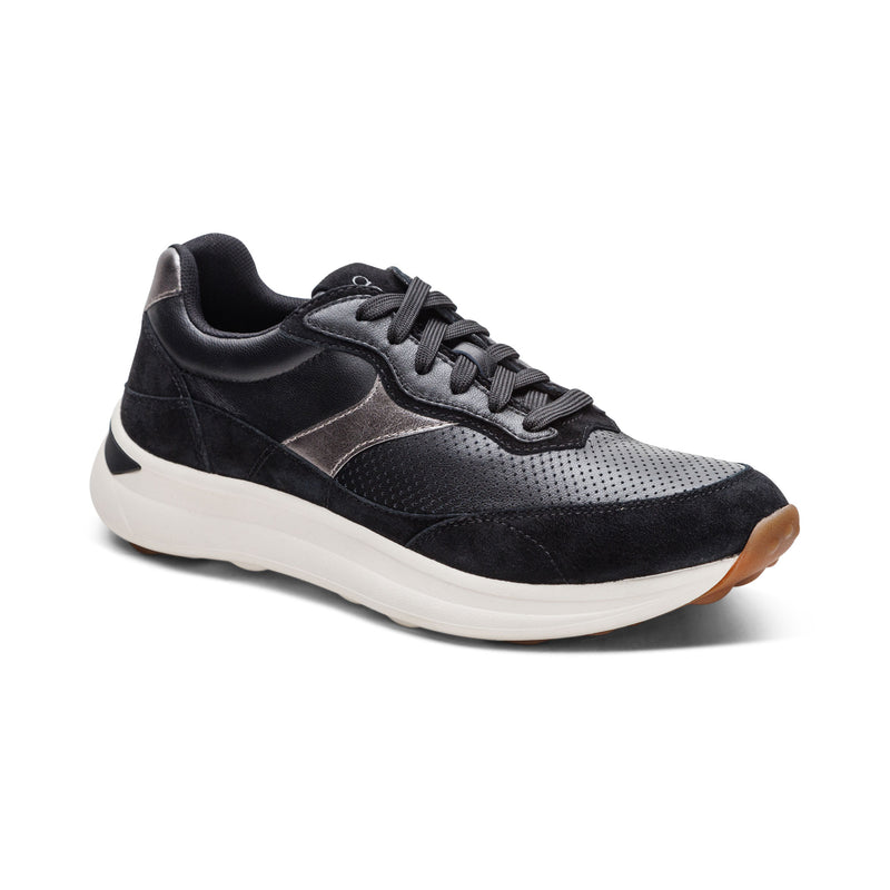 Emily Lace Up Sneakers #color_black