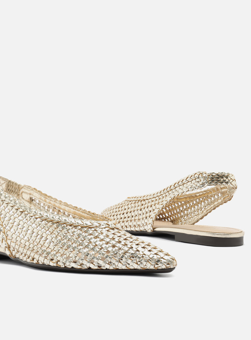 Eva Ballet Leather Flat Flats U/26