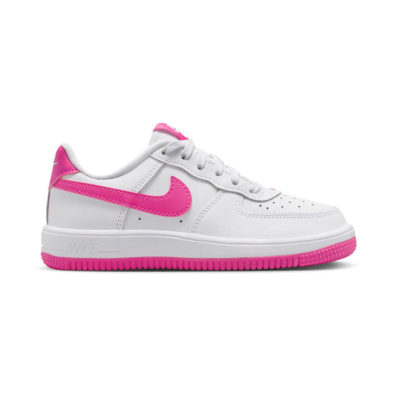Force 1 Low 'White Laser Fuchsia' Little Kids' Shoes