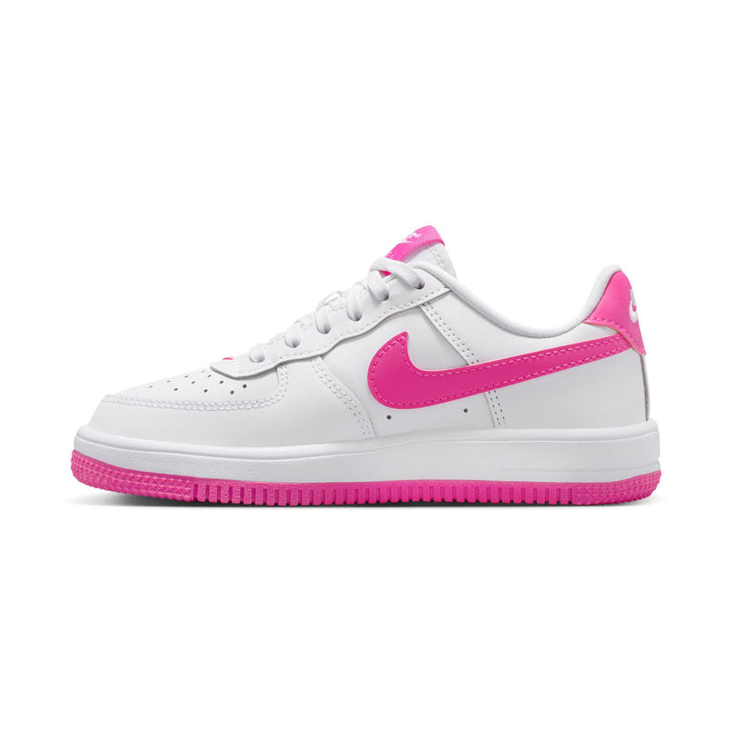 Force 1 Low 'White Laser Fuchsia' Little Kids' Shoes