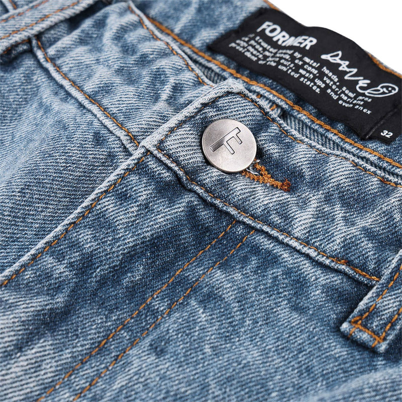 Former Reynolds 21 Denim Walk Shorts - Mid Blue
