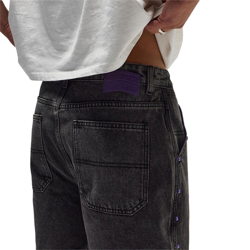Former Studded Denim 21 Walk Shorts - Washed Black