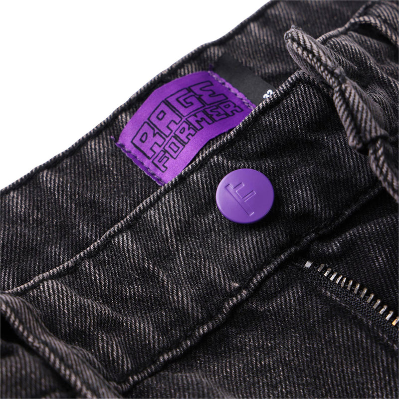 Former Studded Denim 21 Walk Shorts - Washed Black