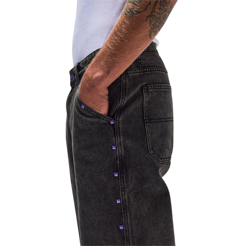 Former Studded Denim Jeans - Washed Black