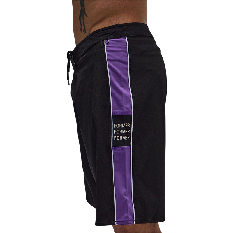 Former Team 20 Boardshorts - Black/Purple