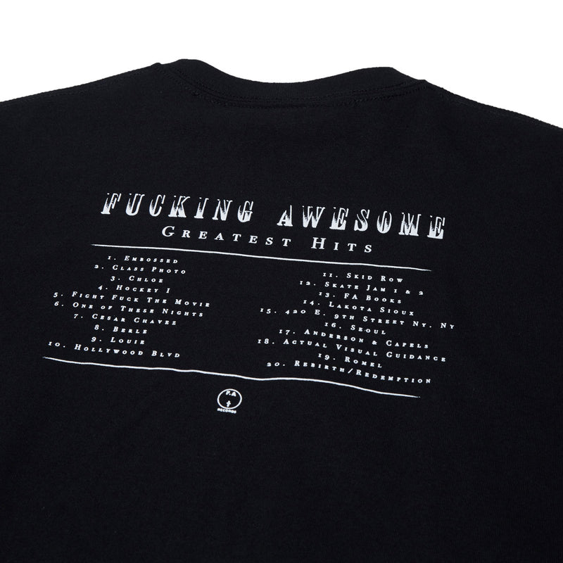 Fucking Awesome Greatest Hits T-Shirt - Black