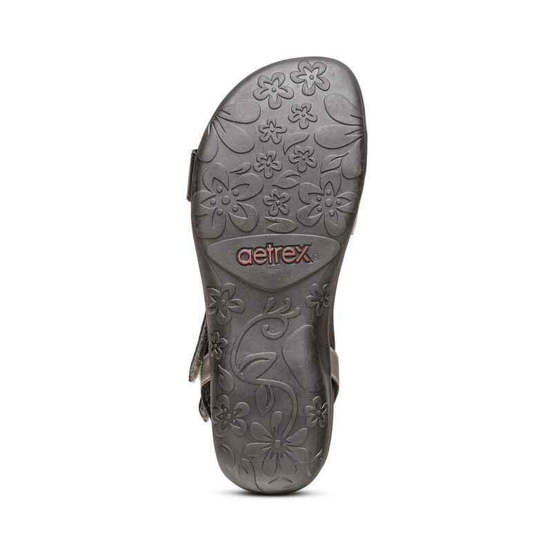 Gabby Adjustable Quarter Strap Sandal #color_black-multi