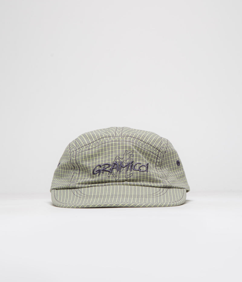 Gramicci Checkered Long Bill Cap in Sierra Check Mint