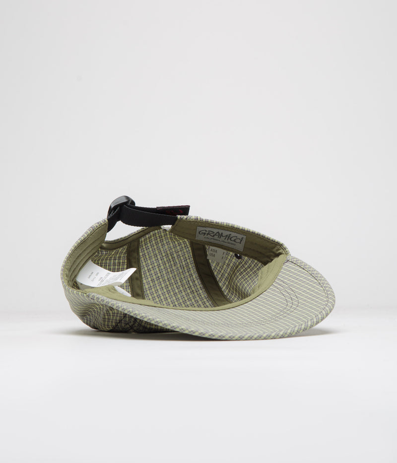 Gramicci Checkered Long Bill Cap in Sierra Check Mint