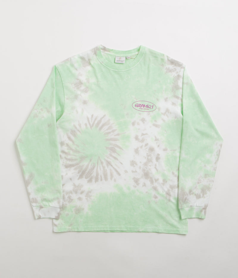 Gramicci Oval Long Sleeve T-Shirt in Green Tie Dye