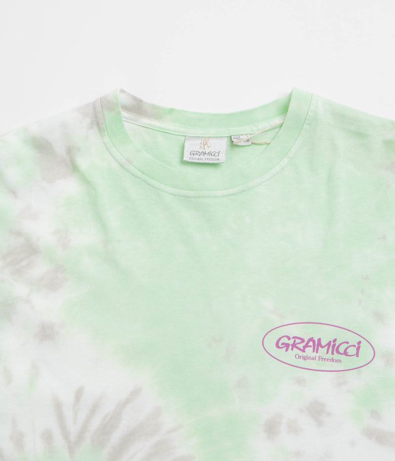 Gramicci Oval Long Sleeve T-Shirt in Green Tie Dye