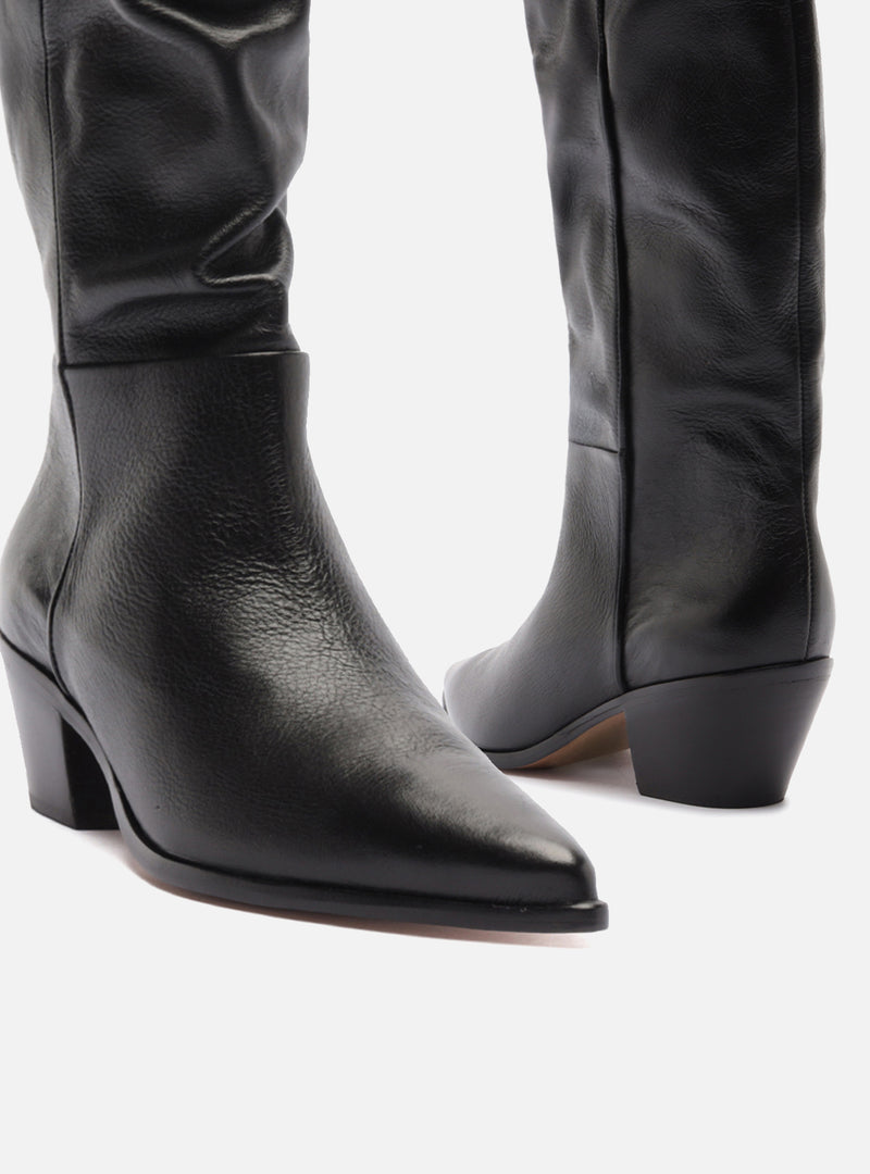 Harlowe Low Block Leather Boot Boots Pre Fall 26