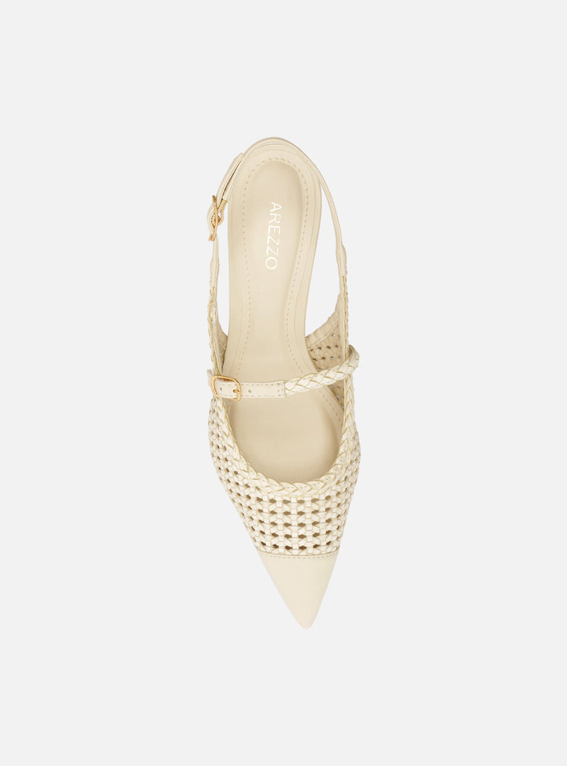 Hazel Mid Stiletto Leather Pump Pumps S/26