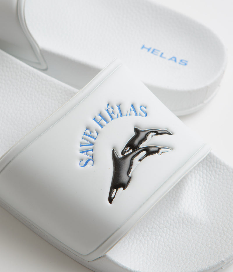Helas Save Helas Slides in White