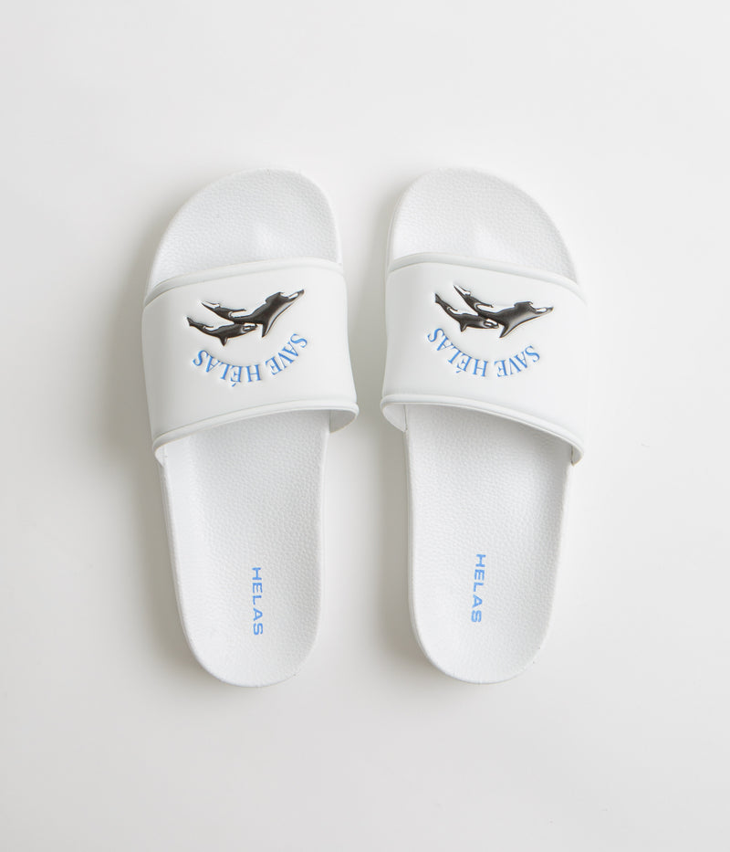 Helas Save Helas Slides in White