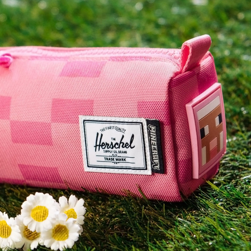 Herschel Supply x Minecraft Settlement Little Pencil Case - Pink Sheep