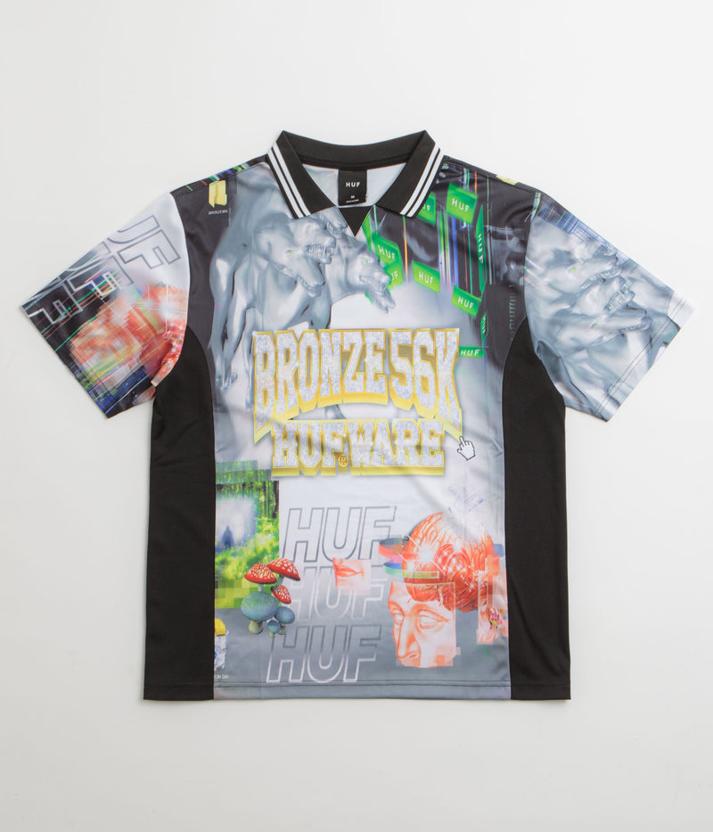 HUF x Bronze 56K Glitched Soccer Jersey in Multi