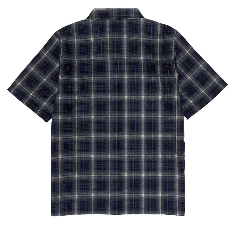 Independent Belmont Short Sleeve Flannel Shirt - Navy/White