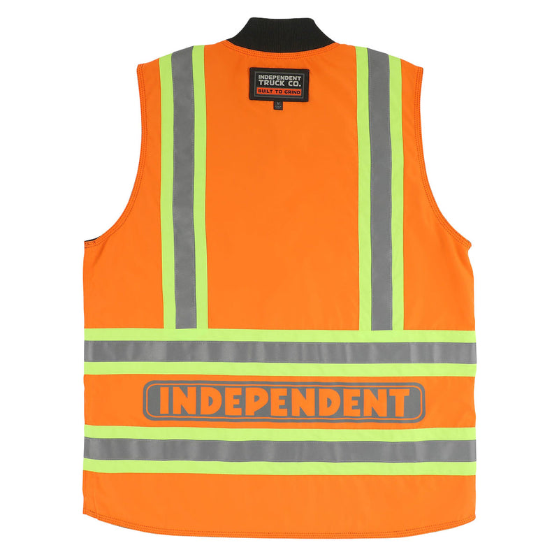 Independent BTG Reversible Work Vest - Black/Orange