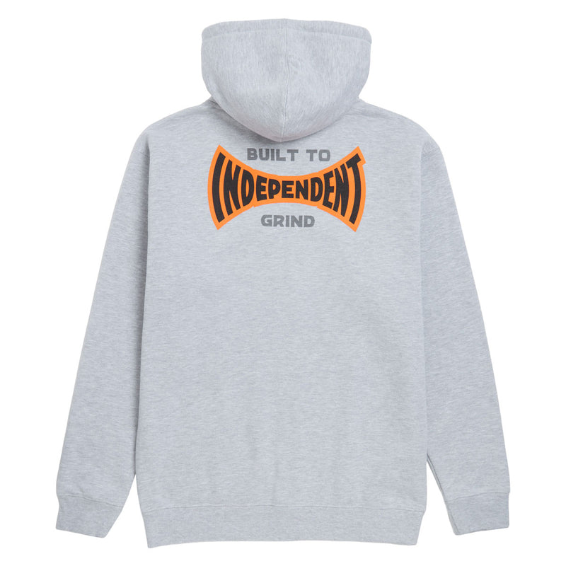 Independent Built To Grind Span Zip Hoodie - Grey Heather