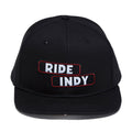 Independent Sticker Slap Snapback Hat - Black