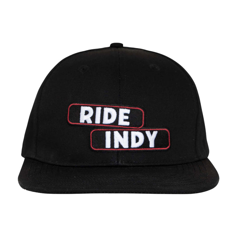 Independent Sticker Slap Snapback Hat - Black