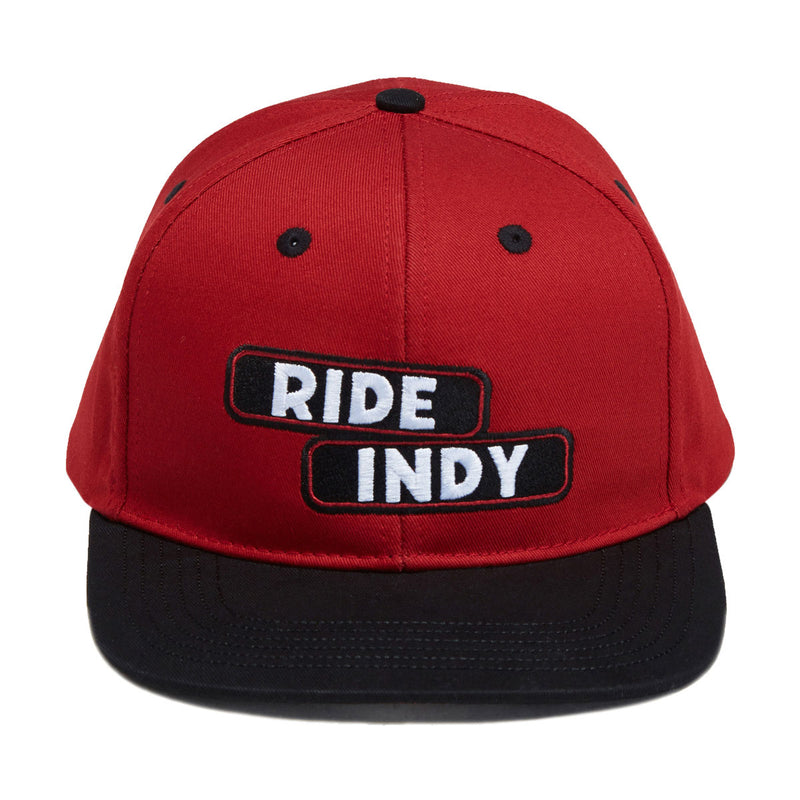 Independent Sticker Slap Snapback Hat - Maroon/Black