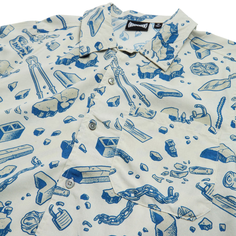 Independent Under The Bridge Party Shirt - Concrete/Blue