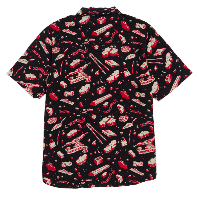 Independent Under The Bridge Party Shirt - Tar/Red