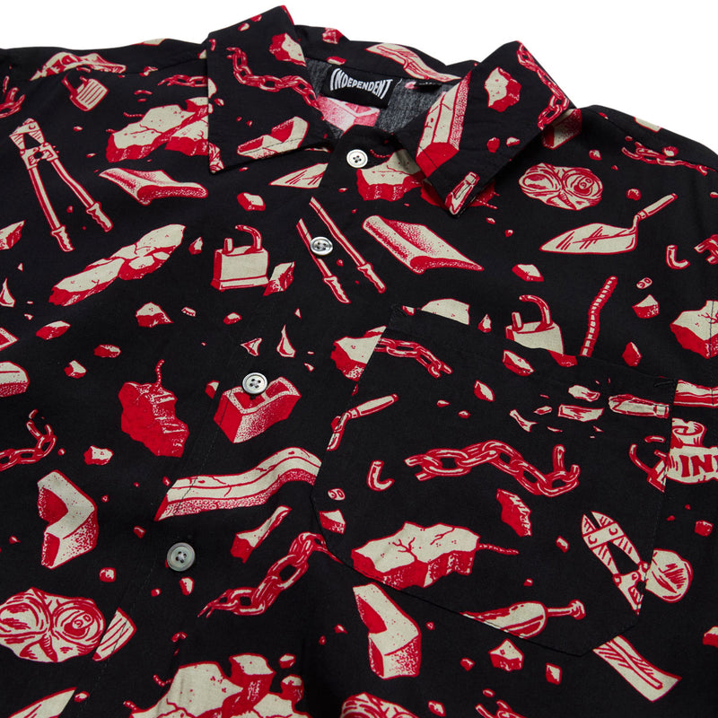 Independent Under The Bridge Party Shirt - Tar/Red