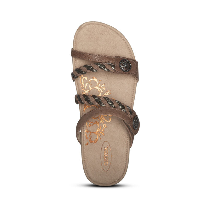 Janey Braided Slide #color_stone