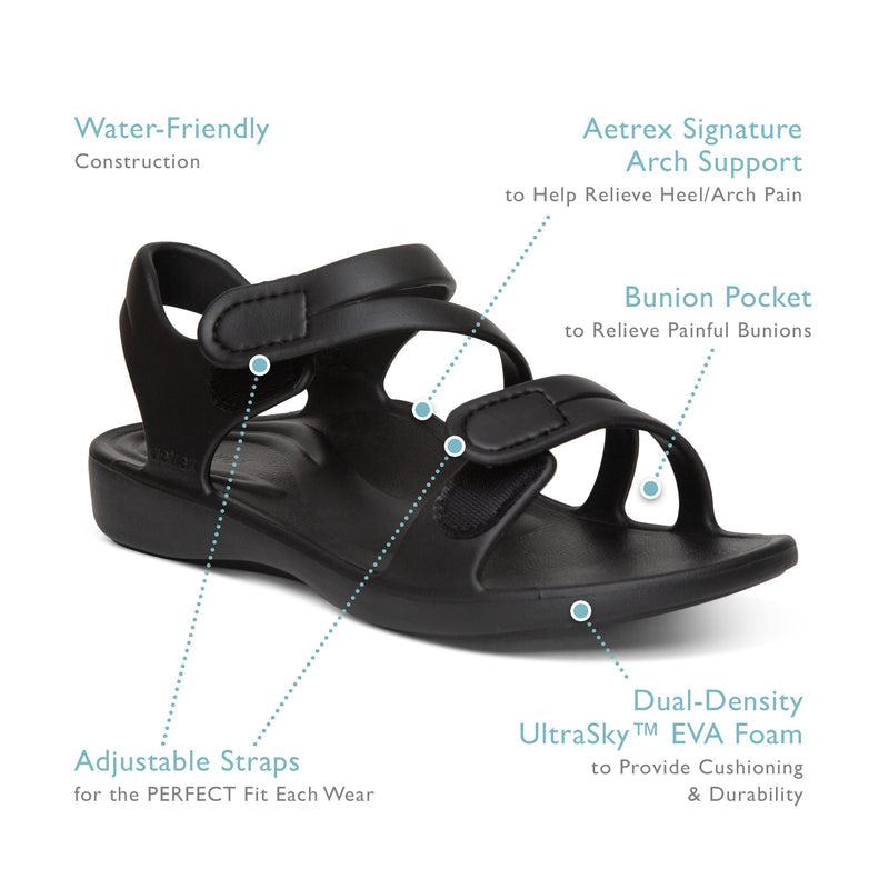 Jillian Sport Water Friendly Sandal #color_shimmer grey