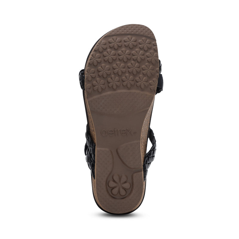 Josie Braided Slide #color_black