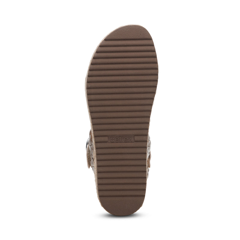 Julia Arch Support Platform Sandal #color_platinum