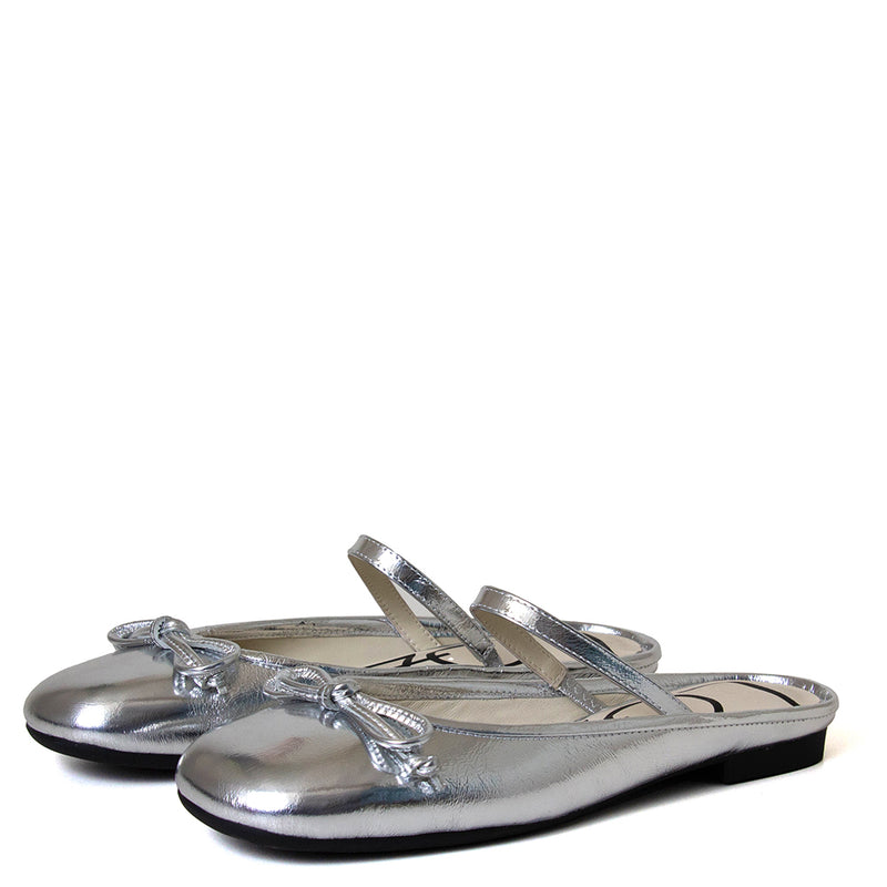 Julia Women's Leather Ballerina Mule