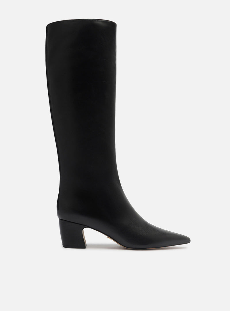 Julie Mid Block Leather Boot Boots F/25