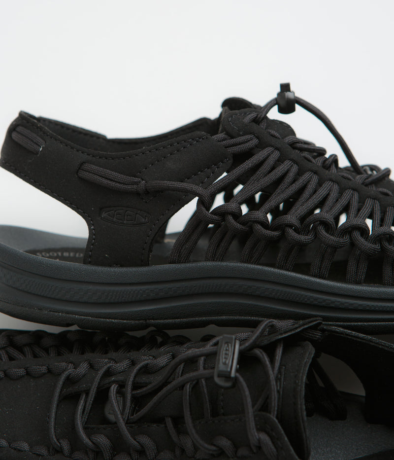 Keen Uneek Sandals in Black and Black