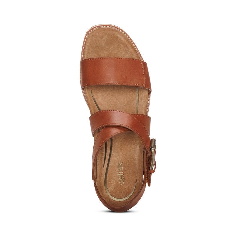 Kristin Arch Support Block Heel #color_cognac