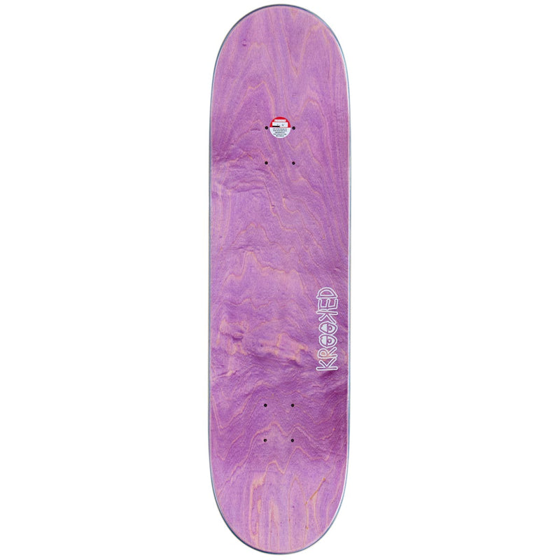 Krooked Eyes Easy Rider Skateboard Deck - Blue - 8.38"
