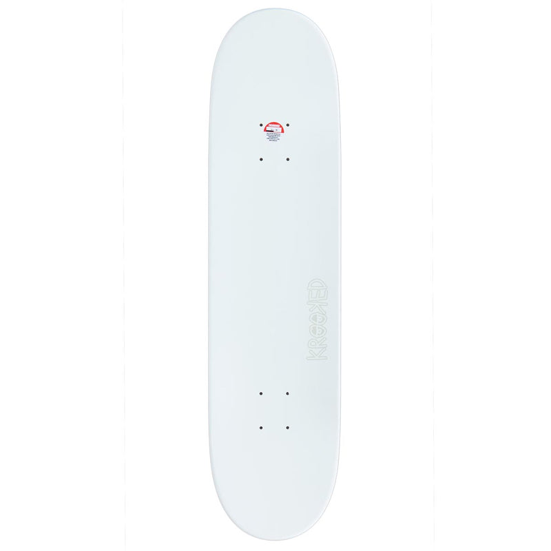 Krooked Eyes Skateboard Complete - White - 8.06"
